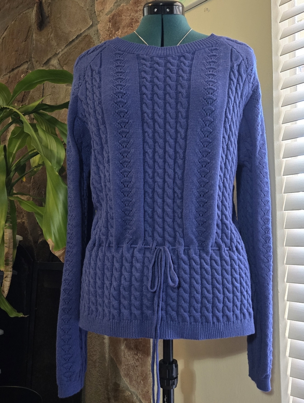 &merci Twee Indigo Soft Sweater with Drawstring Waist